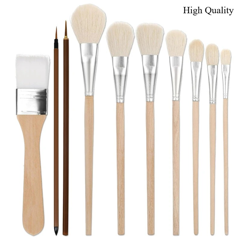 Gouache Paint Set - 7/10/11 Pcs Set Kuas Lukis Profesional