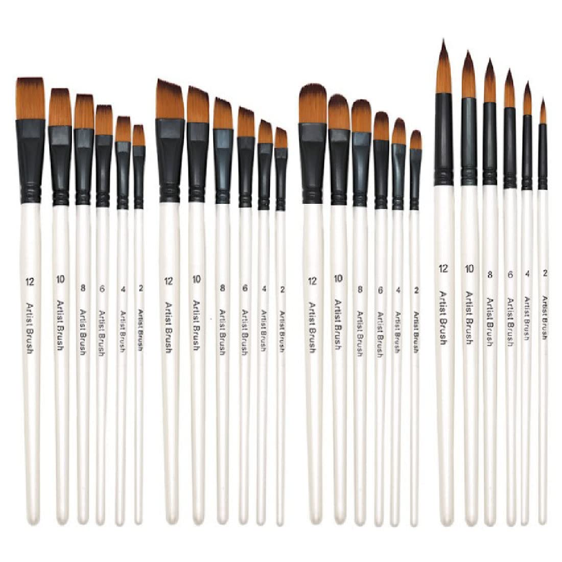 Gouache Paint Set - BOMEIJIA Set kuas cat bulat sudut