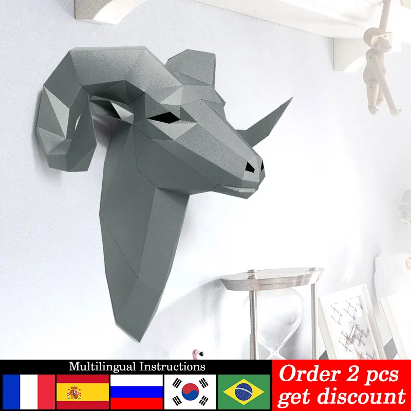 Pra-potongan Bighorn liar domb - Art Craft Cardboard ulasan dan harga